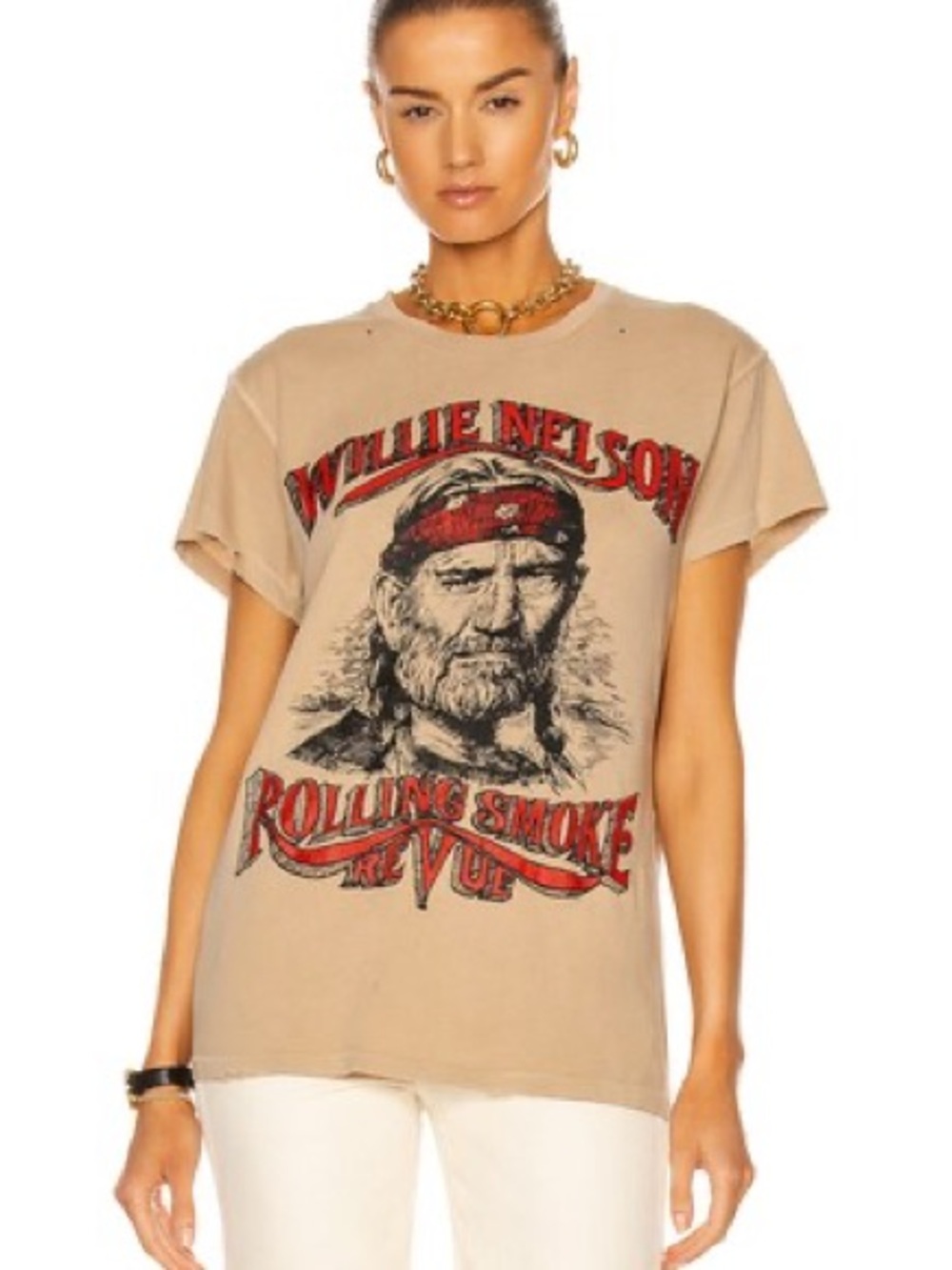 MadeWorn Willie Nelson 'Rolling Smoke' Women’s Graphic Tee Size: XS NWOT 🏷️